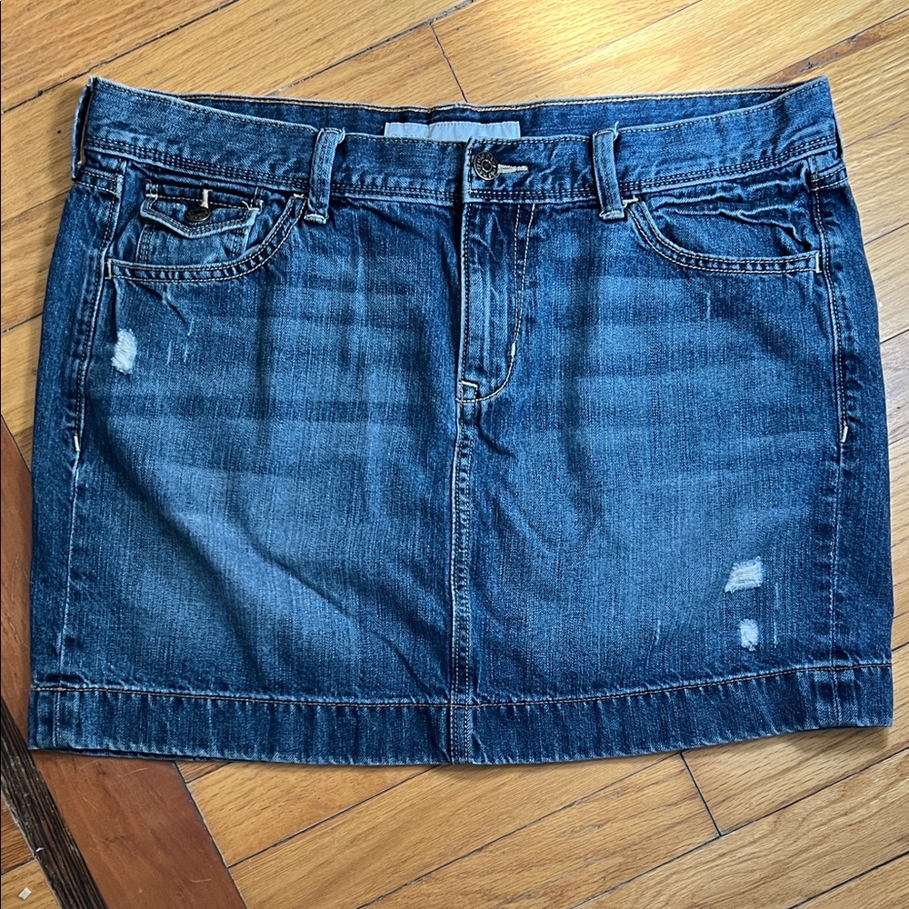 Old Navy Blue Denim Pencil Skirt sz 12